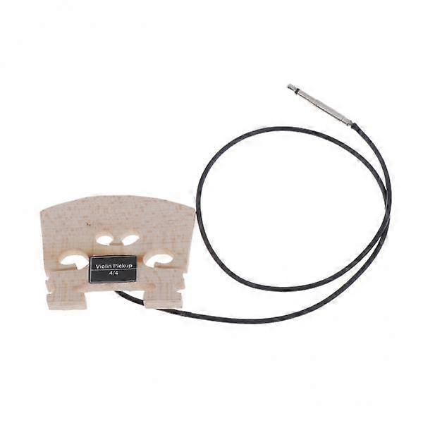 2xViolin Bridge with Embedded Piezo Pickup for 4/4 Full Size Violin