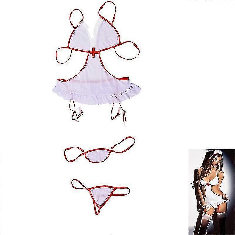 セクシーな女性看護師医師制服コスチュームランジェリーハロウィーンコスプレファンシードレス