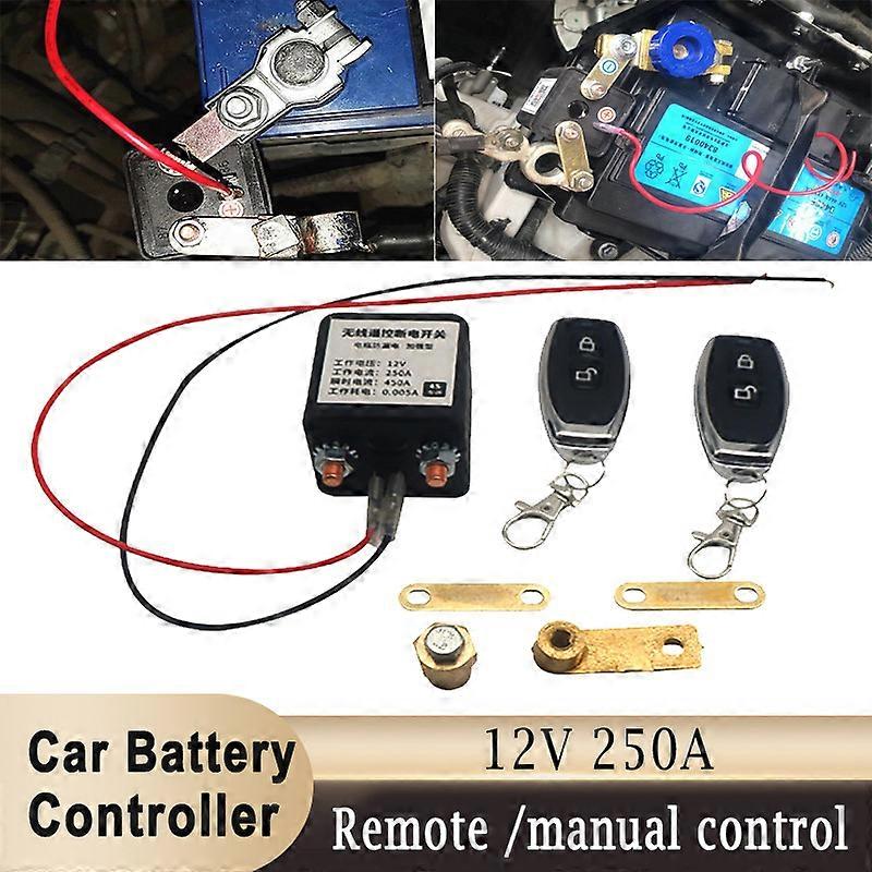 Universal 12/24V Automobile Battery Switch Relay Controller Integrated Wireless Remote Control Disconnect Cut Off Power Master
