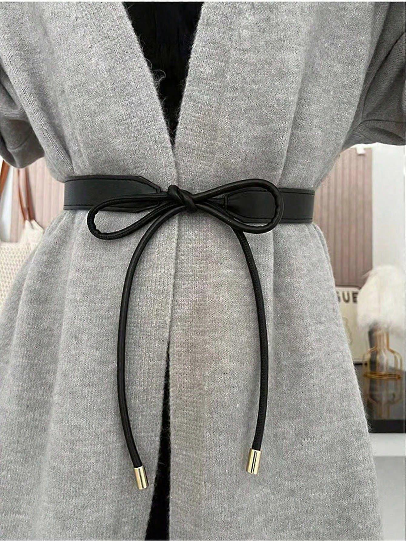1pc Women's Simple Knotted Waistband, Versatile Decorative Belt For Dresses, Sweaters, Coats And Thin Belts