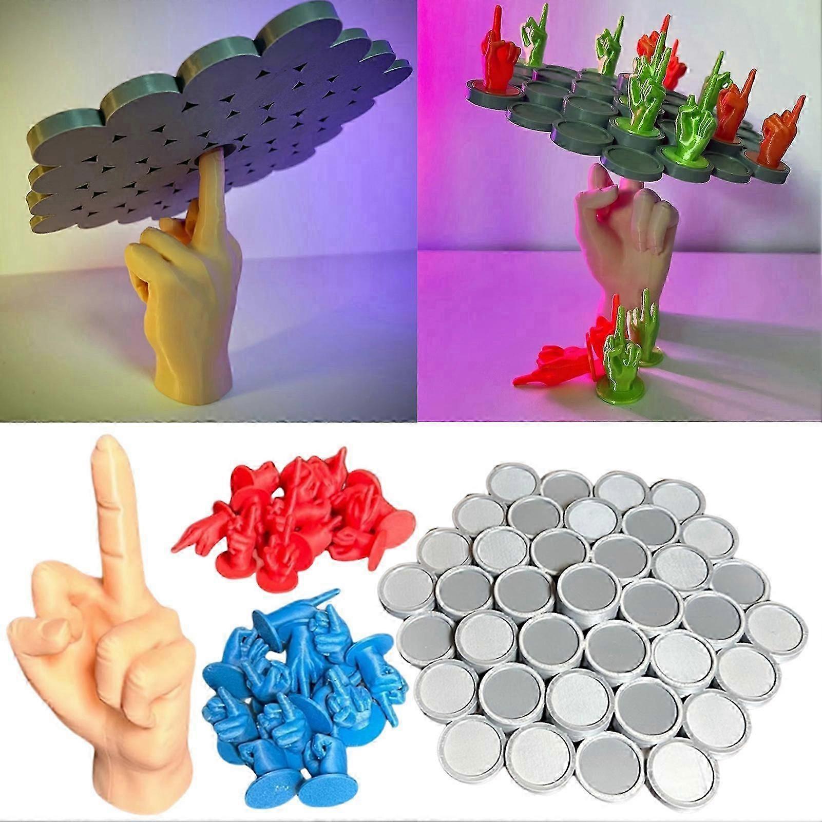 Middle Finger Balance Game Unique Entertaining Desktop Game Early Educational Toy