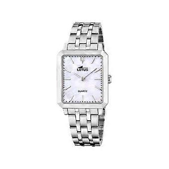 Lotus square series Women's Analog Quartz Watch with Stainless Steel Bracelet 18980/1