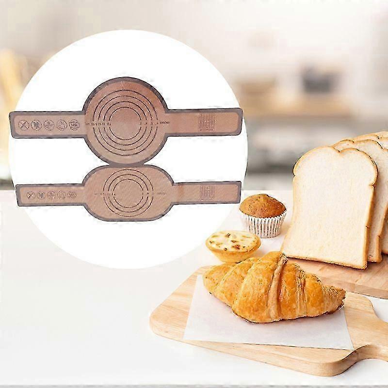 Insulation Pad Round Bottom And Oval Bottom Set Gray Long Handle Pad Anti-scalding Easy-to-grab Bread Transfer Pad A