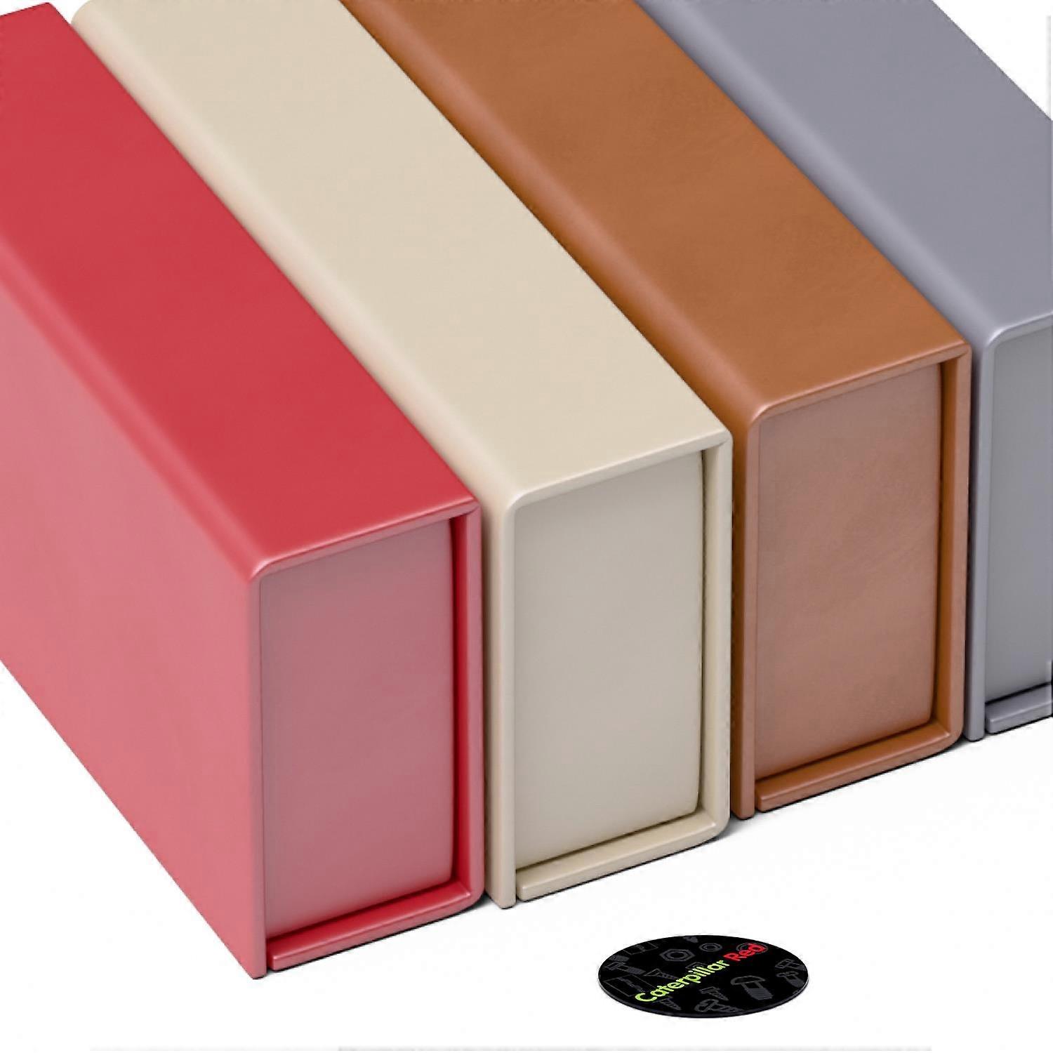 4 x Magnetic USB Presentation Gift Boxes - Mixed Silver Grey/Red/Cream/Orange