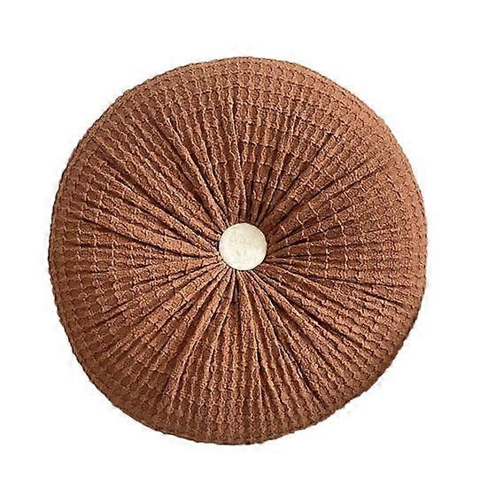 Throw Pillows Style Light Luxury Wheel-shaped Round Solid Colour European Handmade Chair Window Office Cushions Sofa Cushion