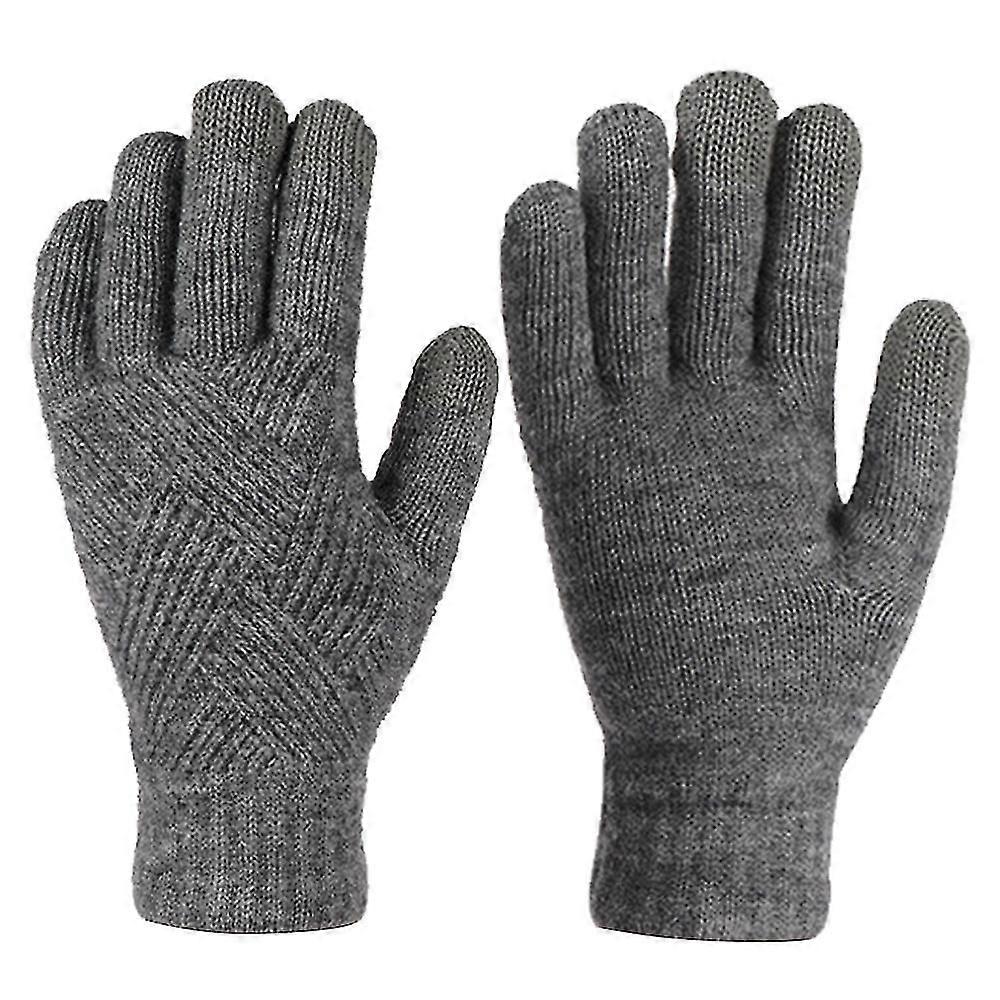 W Gloves For Men Women, Touch Screen Texting Warm Gloves With Thermal Soft Knit Lining