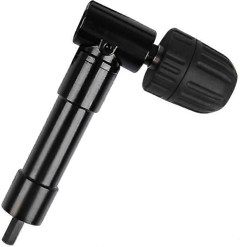 Self-tightening 90 Right Angle Chuck, Quick Release Elbow Drill Chuck Bit Screwdriver Angle Head Drill Bit Adapter