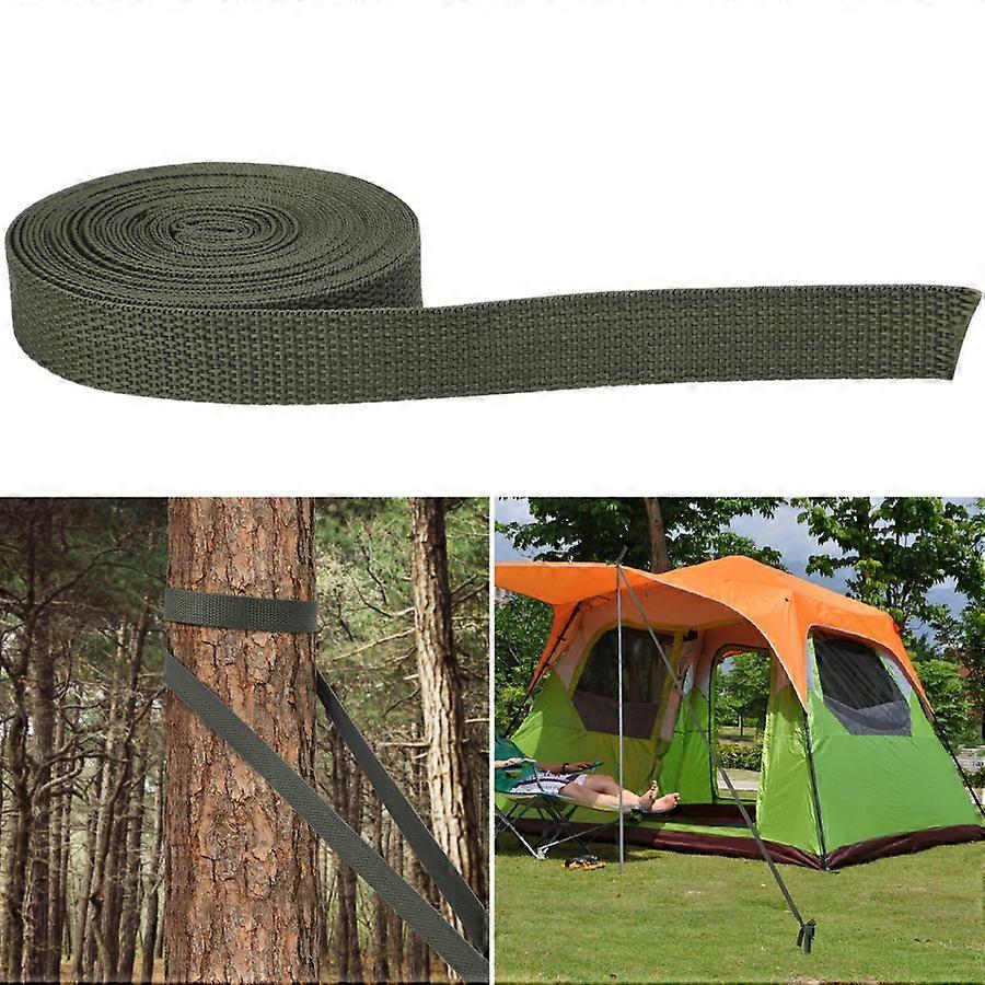 Durable Army Green Nylon Braid 2.5cm x 5m for Various Uses