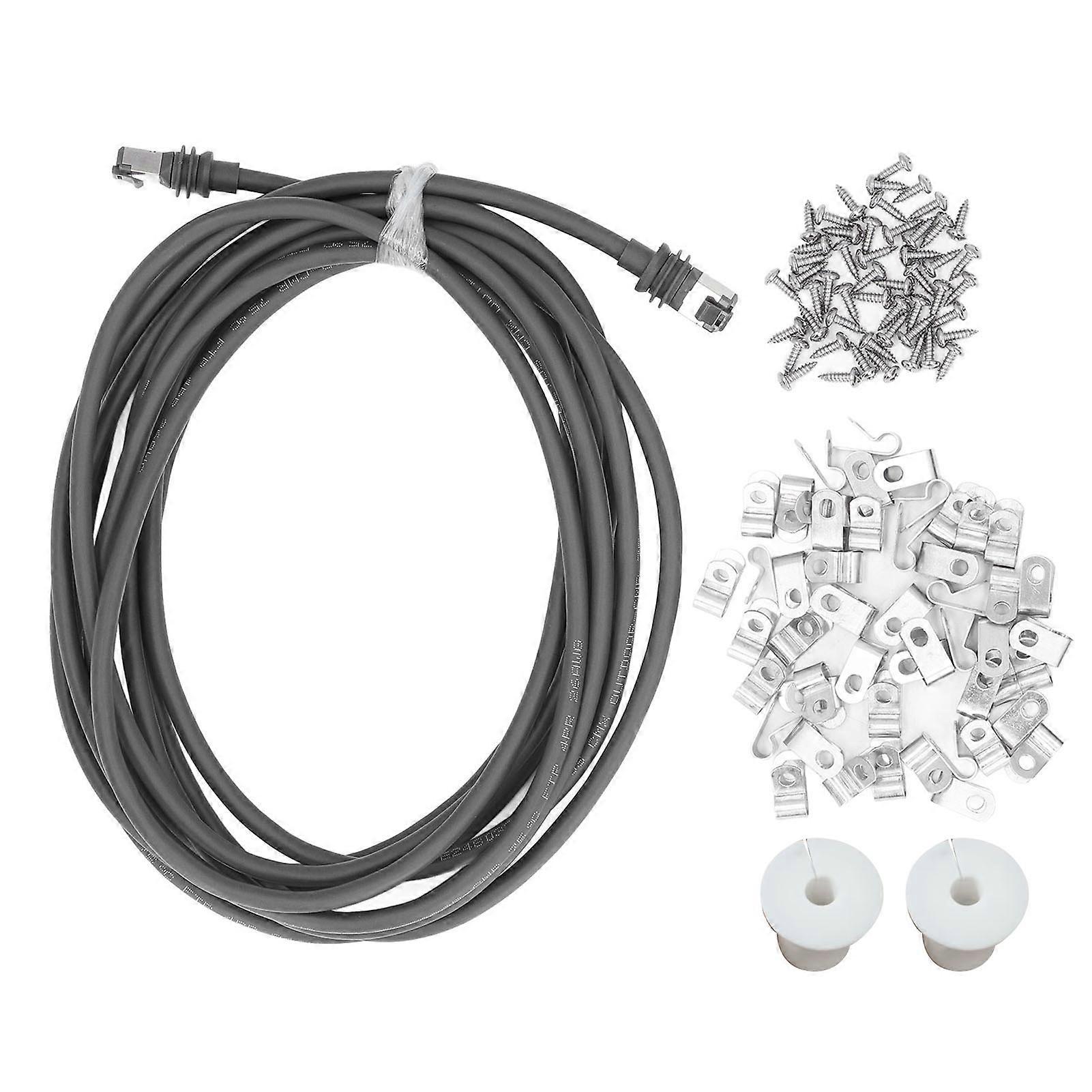 1200Mbps PVC Copper IP68 Waterproof Internet Replacement Cable for Starlink Gen3 V3 Rectangular Satellite Grey