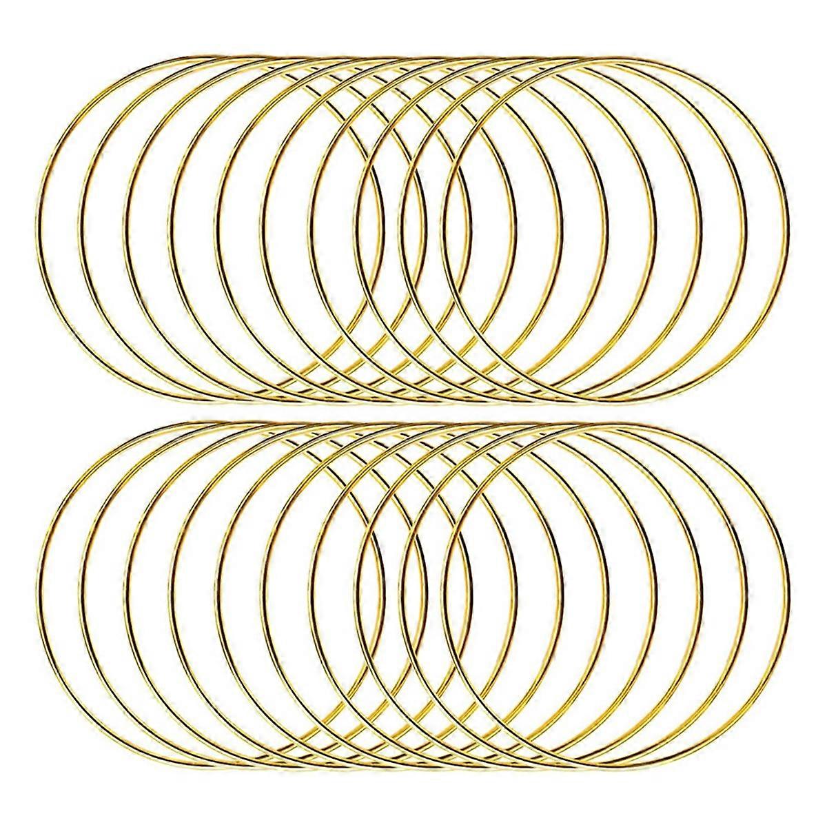 20pcs 4 polegadas Dream Catcher Anéis Metal Crafts Hoops Wreath-Macrame Creations Anéis para DIY Crafts