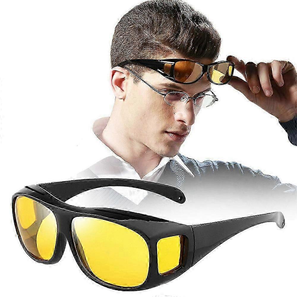 Safe Night Driving Glasses UV Protection Night Sight Over Glasses Outdoor Fashion Comfortable Glasses