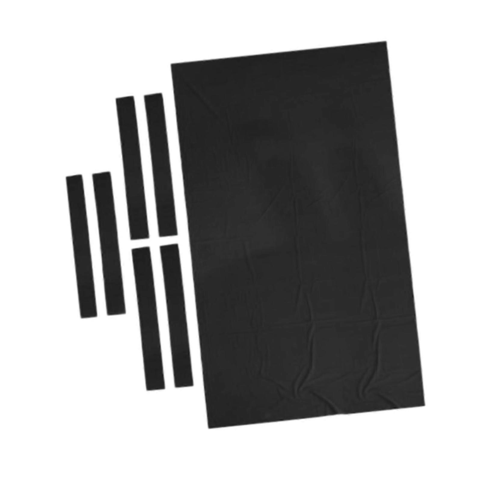 Nappe de table de billard de billard, ensemble de coussins de table de billard, noir