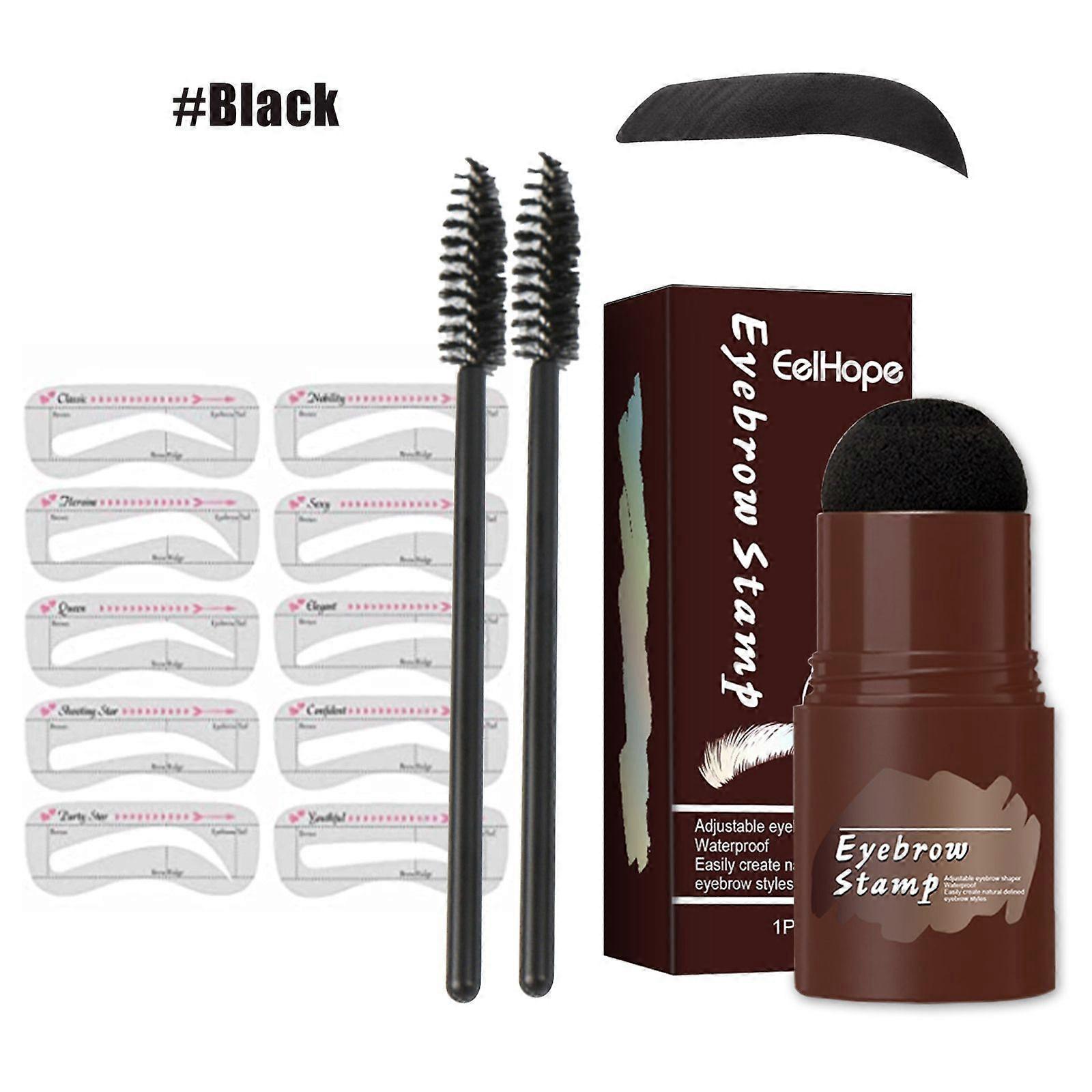 EELHOE Brow Print Set Quick Brow Makeup Lazy Hairline Powder Repair Natural Waterproof Contouring Shadow