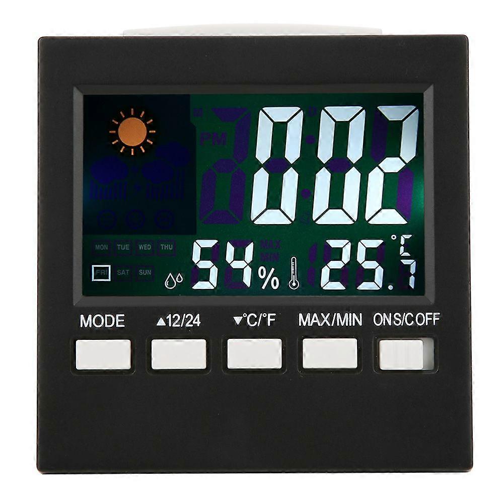 Multifunctional Electronic Alarm Clock Thermometer Hygrometer Temperature and Humidity Meter