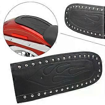 Leather Motorcycle Rear Fender Black For Harley Dyna Street Bob 2006-2017