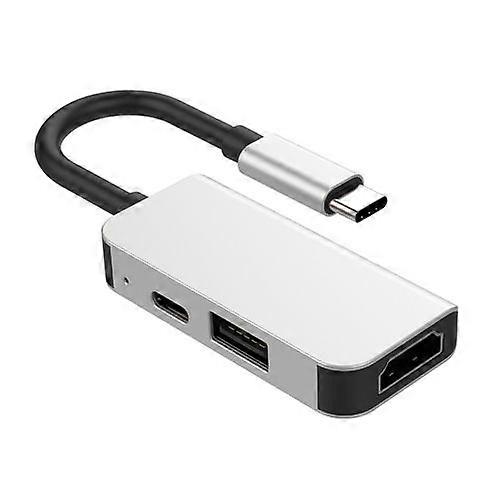 ZRUXE HB-191 3 in 1 Multifunctional USB-C / Type-C to PD USB-C / Type-C +Micro USB +HDTV Hub Station