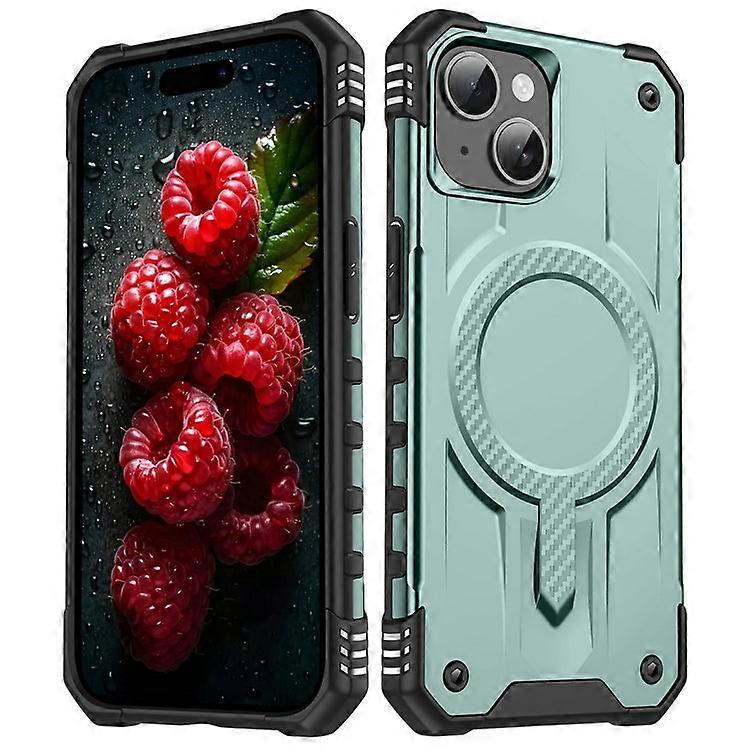 Compatible For iPhone 15 Case Compatible with MagSafe Four Corner Airbags PC + TPU Phone Cover