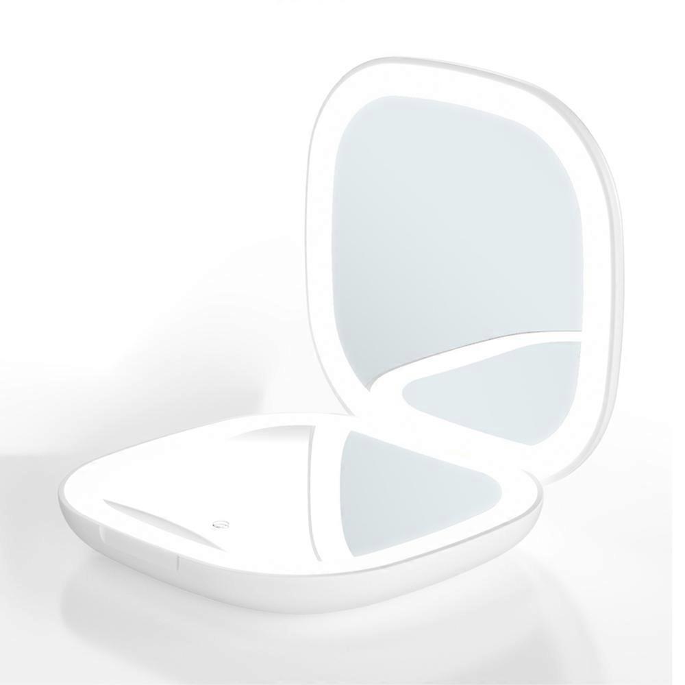 Travel portable double-sided lamp led makeup mirror
