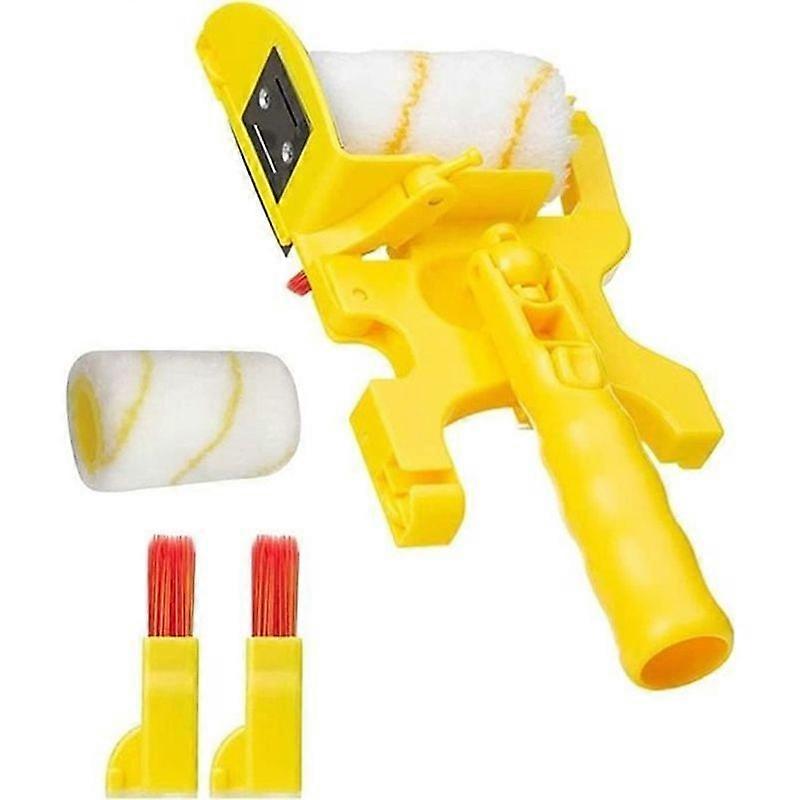 Paint Edger Roller Brush Paint Edging Kit with Roller and Brush Clean-Cut Brush Easy Wall Edge