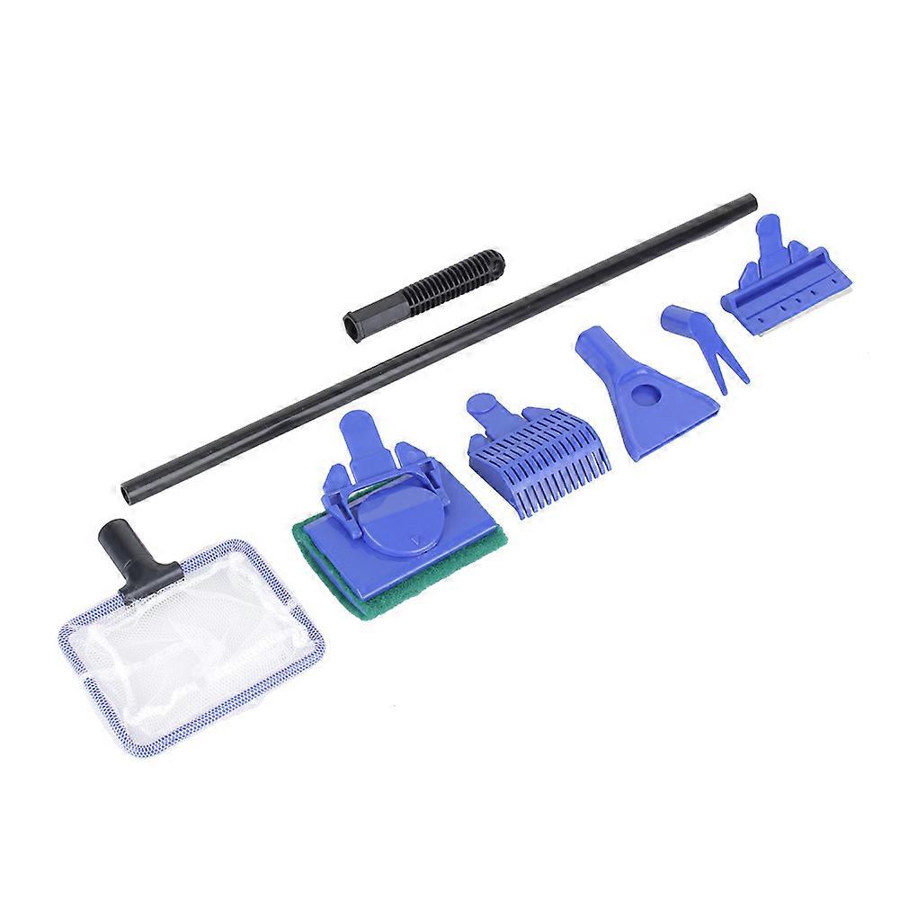 5 in 1 Fish Tank Aquarium Brush Gravel Rake Net Fork Sponge Cleaning Tools Set