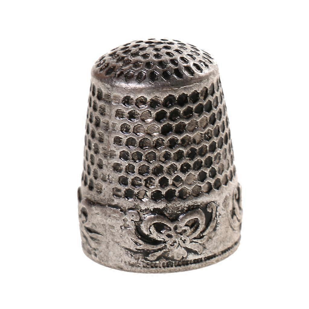 Vintage Metal Silver Sewing Thimble