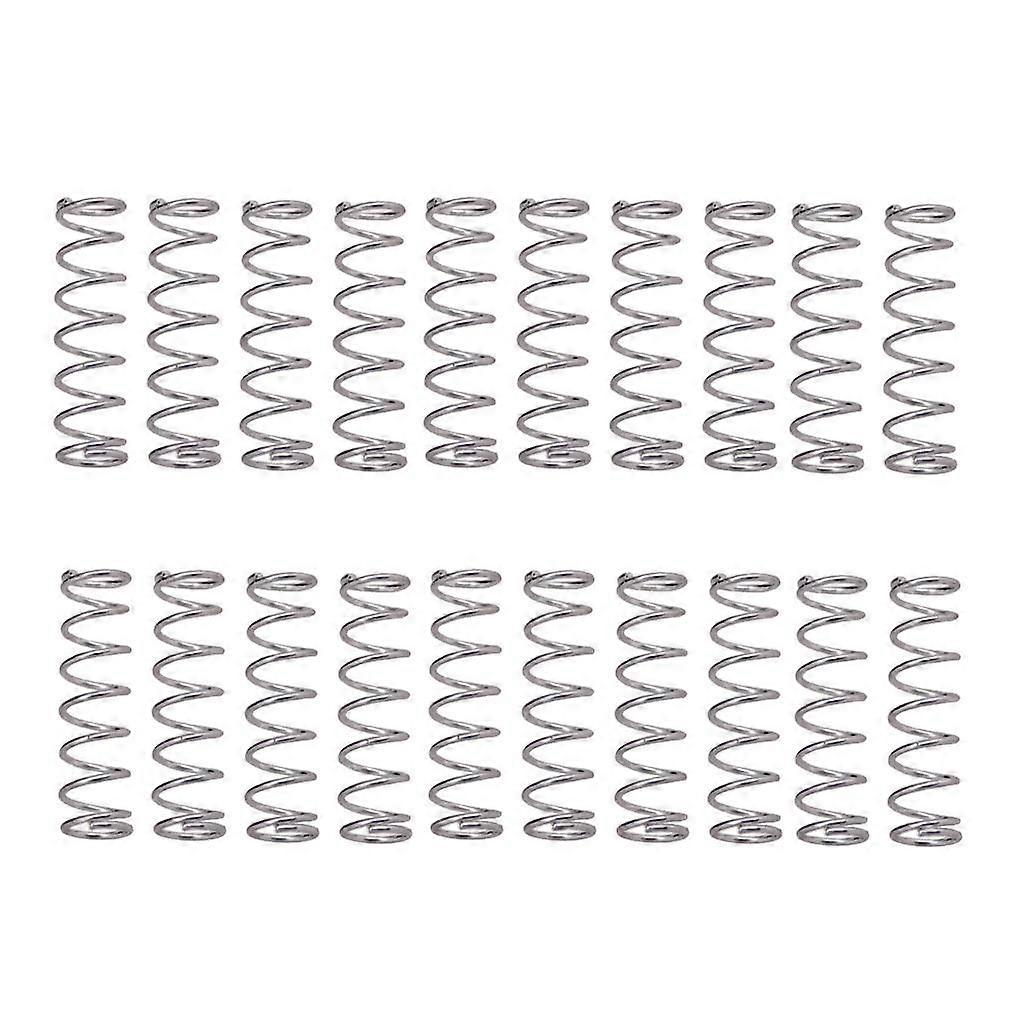 20x Elgitarr Pickup Monteringsfjädrar för Gitarr Bas Pickuper Silver