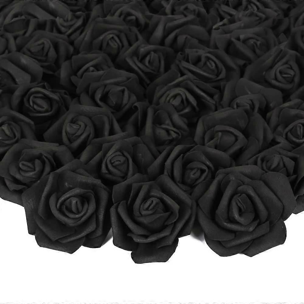 100pcs Artificielle Rose Têtes De Fleurs, Rose Mousse pour Bricolage Bouquets De Mariage Centres De Table Arrangements Party Home Decor
