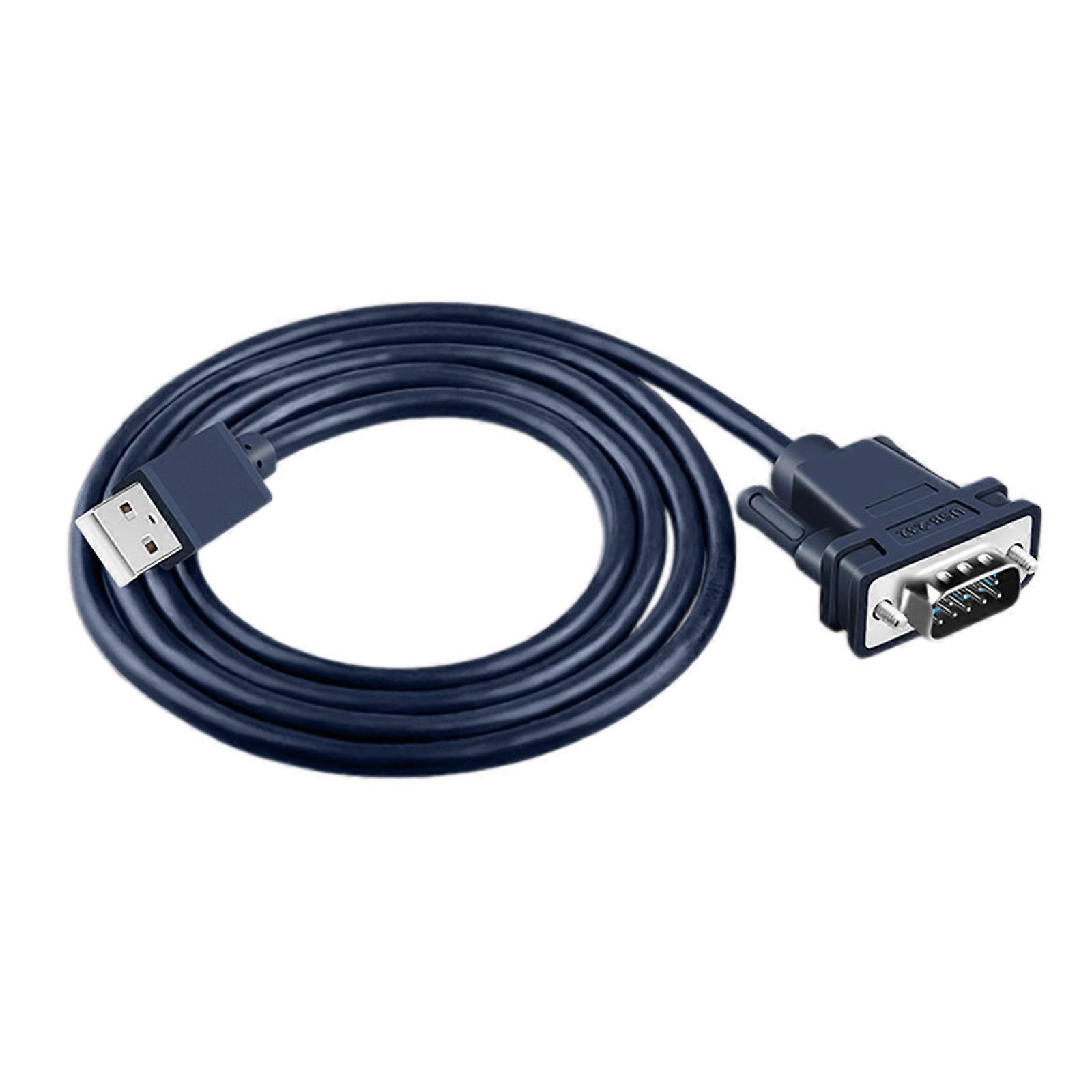 USB to DB9 RS232 Male Serial Data Cable Adapter USB Port DB9 Pin RS232 PVC Cable for Windows8/10 Multicolor