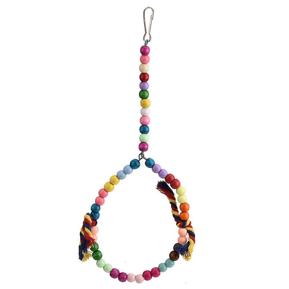 Parrot Toy Bird Chewing Toys - Hanging Playtime Toy with Hanger for Small to Medium Parrots, Made of Durable Material