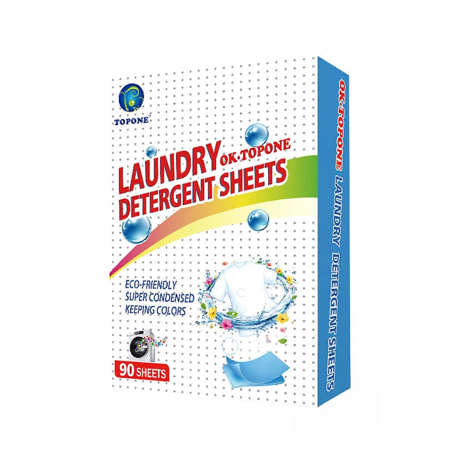 90 stks wasmiddelbladen geconcentreerd wasmiddel waspoeder tabletten