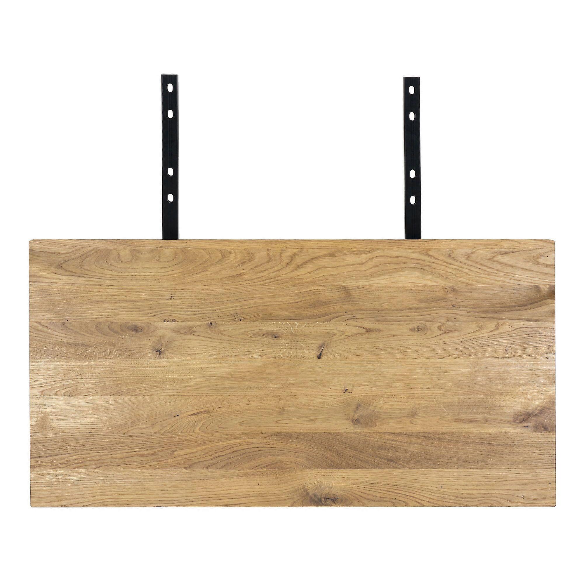 2 oiled oak table extensions with straight edges 50 x 95 cm