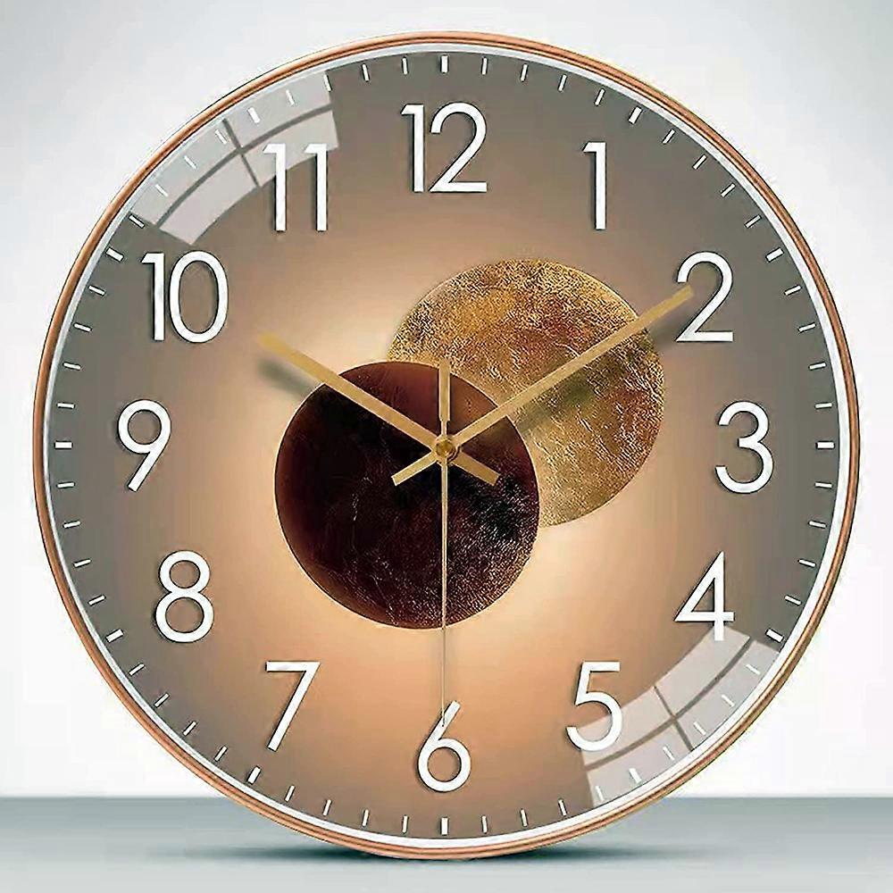 Rhythmic Grace, Silent Sweep Movement Wall Clock With Light Luxury Art Decorative Charm And Easy Reading