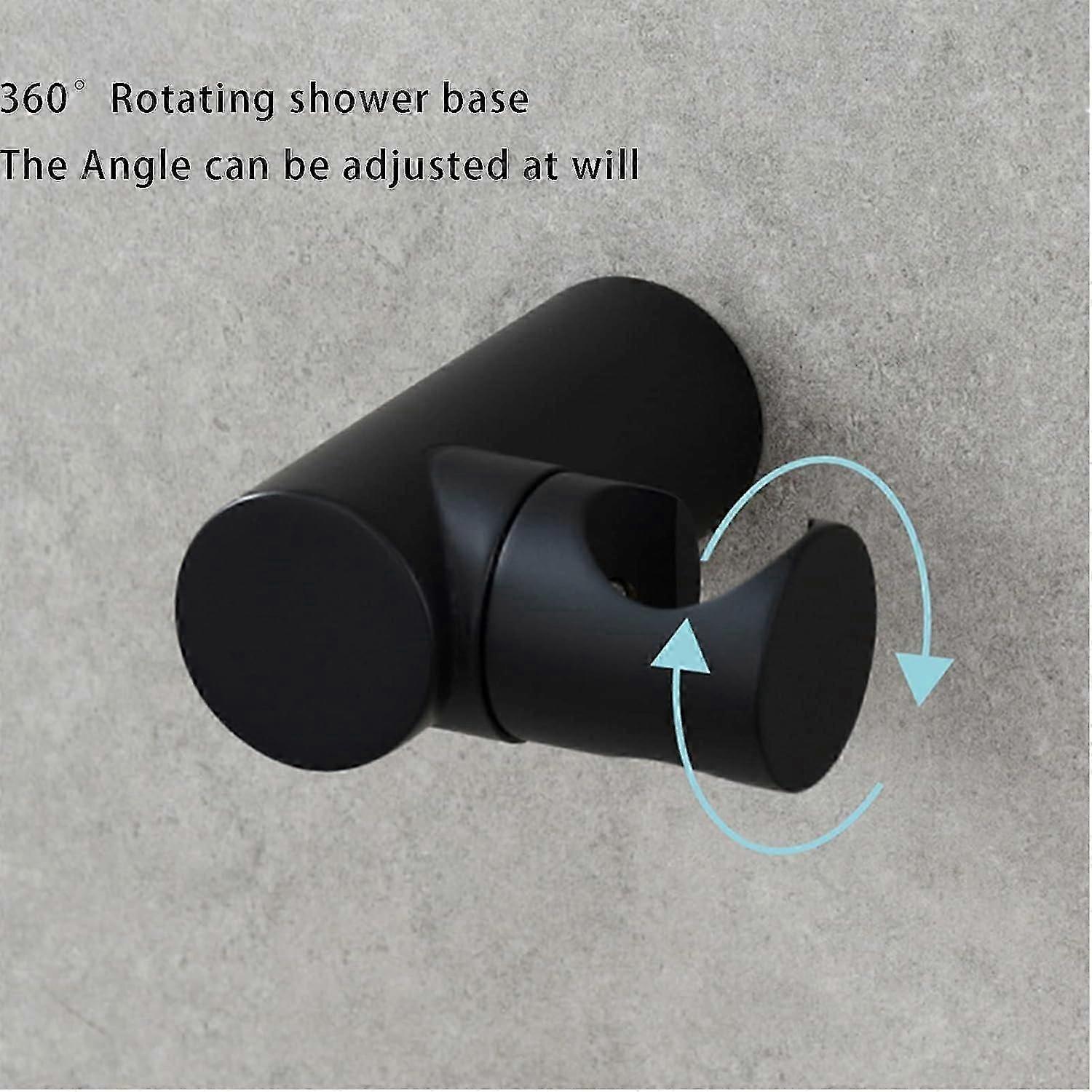 Shower Head Holder,Adjustable Handheld Brass Shower Head Bracket, Wall Mounted-Yvan