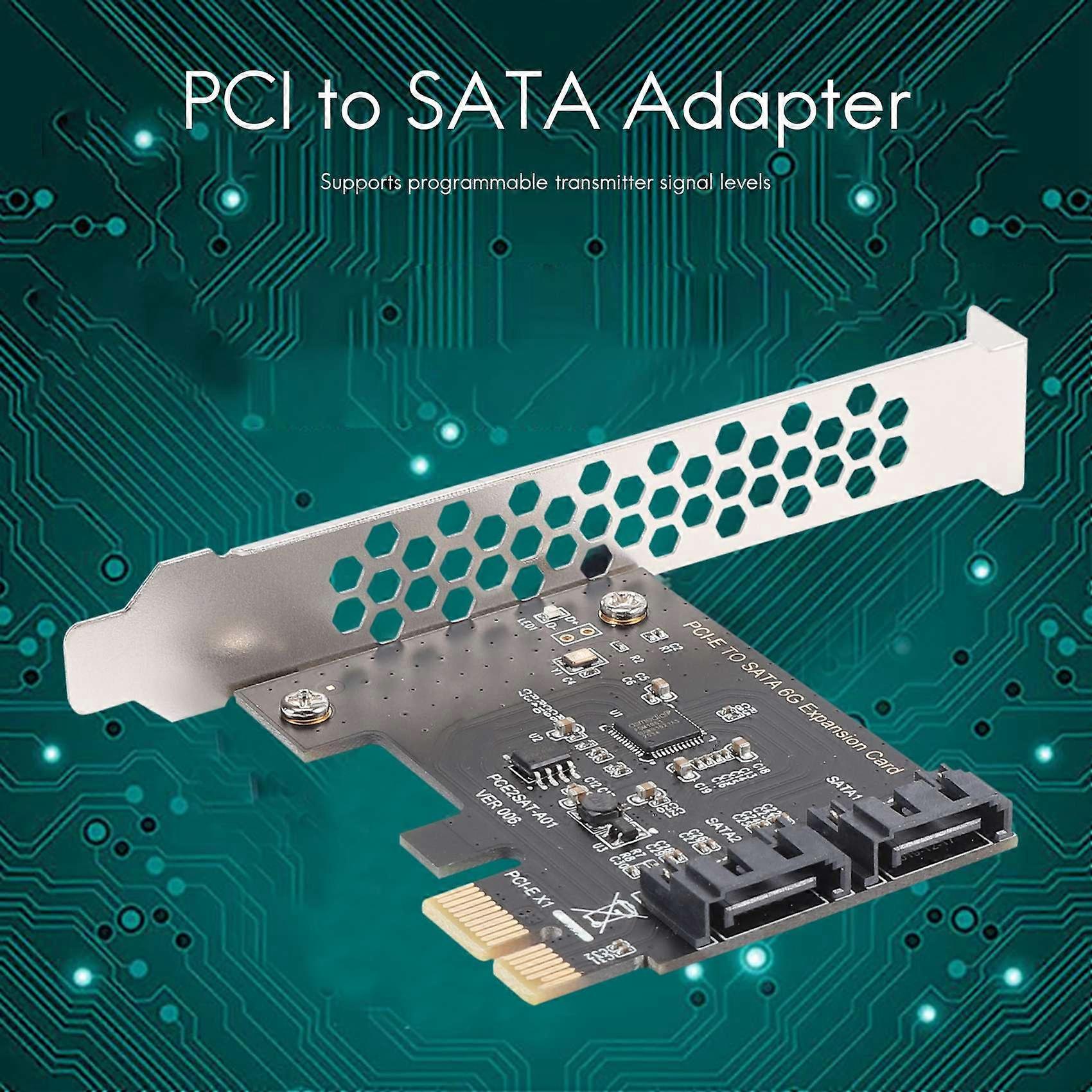 PCIe PCI Express to SATA3.0 2-Port SATA III 6G Expansion Controller Card Adapter