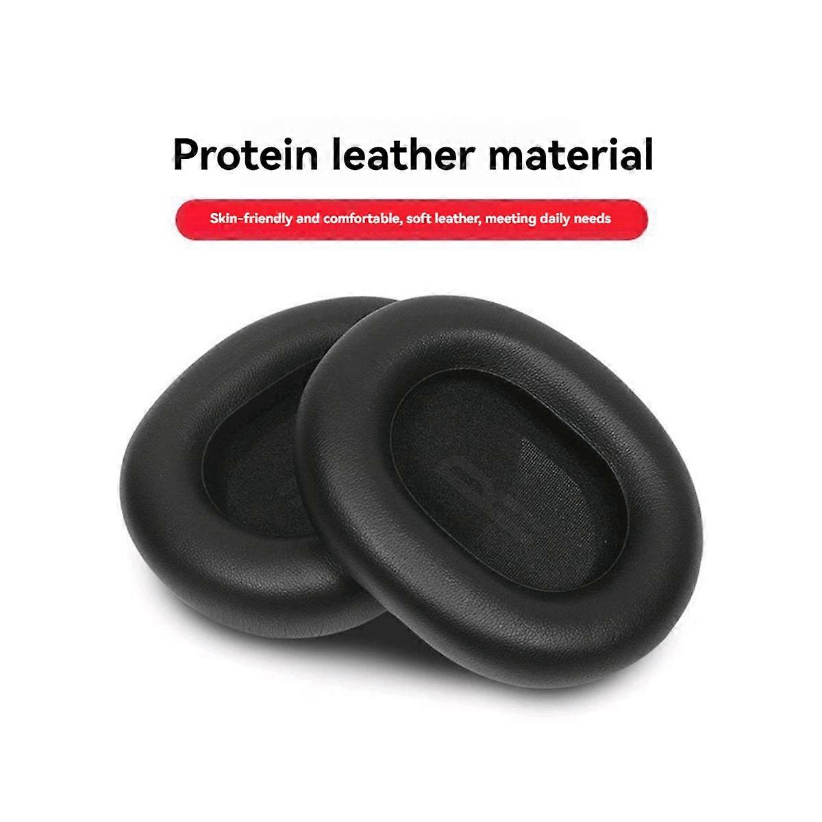 Replacement Earpads for Bowie H1i - Soft Protein Memory Foam, Breathable Mesh Cloth Covers,Black