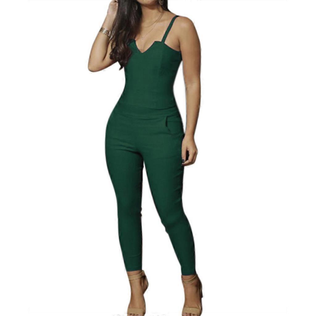 סגנון רחוב לבן סרוג סקסי Bodycon מזל תווית סרבל נשים בסך הכל סקיני Rompers נשים סרבל נקבה ירוק M
