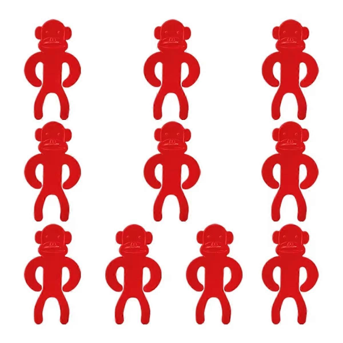 10pcs Set Reusable Multifunctional Sock Cleaning Tools Red