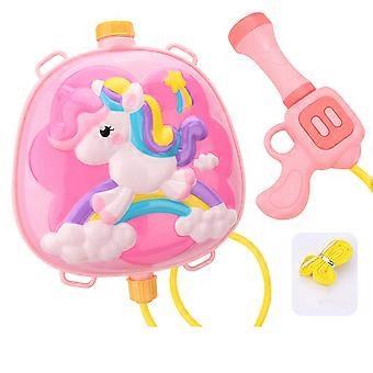 Water Spray Toy with Backpack Swimming Gift Outdoor Toy for Kids Water Squirt Spray Water Pool Shooting Game