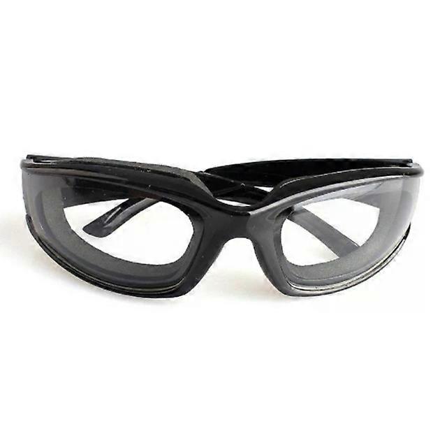 Lunettes d’oignon-Lunettes de sécurité pour barbecue, protecteur oculaire (noir)-noir