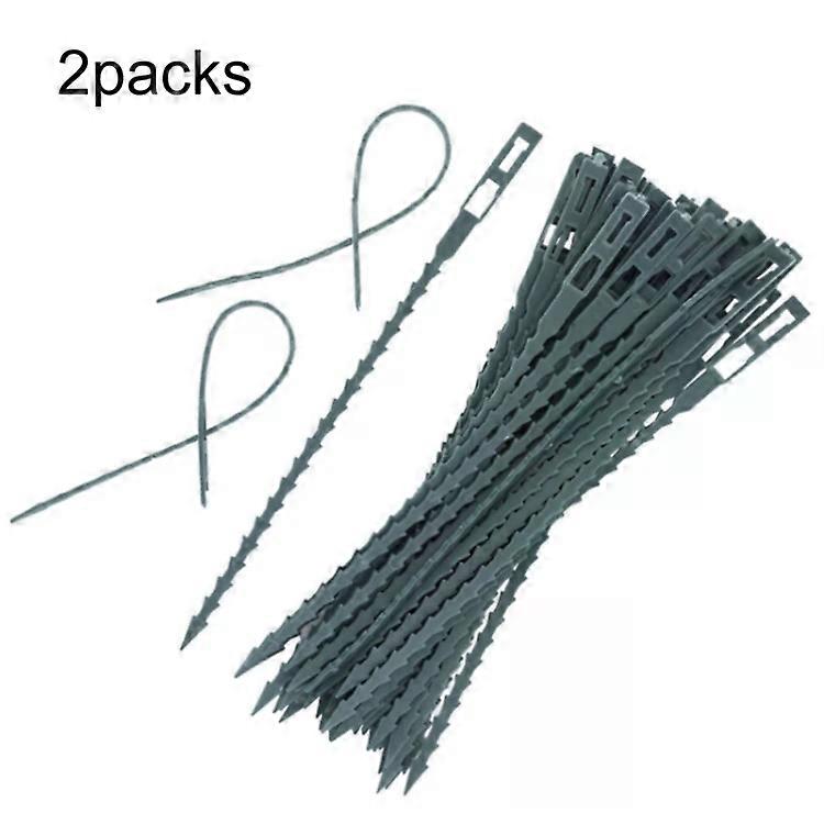 Garden Cable Ties-2 Pairs Multi-Purpose Fishbone Design,23cm Length,50pcs