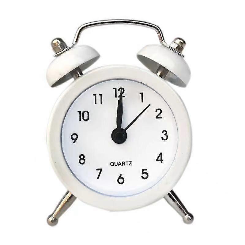 Cute Mini Metal Round Alarm Clock Creative Home Decoration