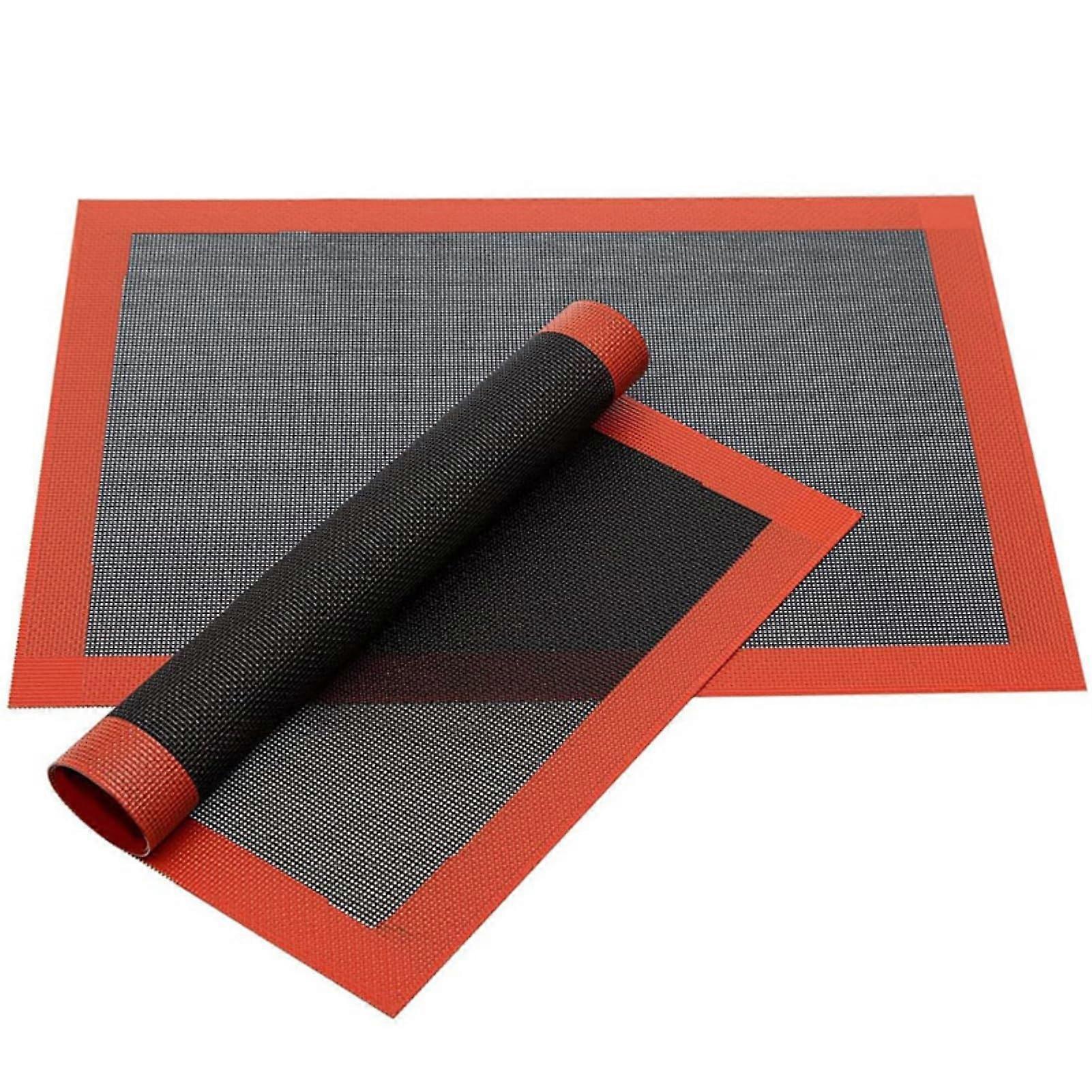 2 pcs Perforated Silicone Baking Mat Reusable Non Stick for Oven Biscuit Pastry 30x40cm