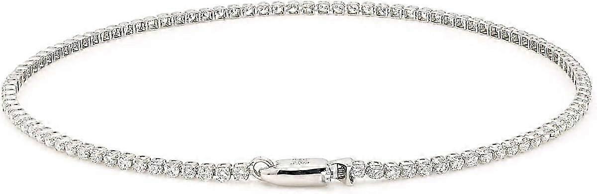 White Gold Lab-Grown Diamond Bracelet Stackable