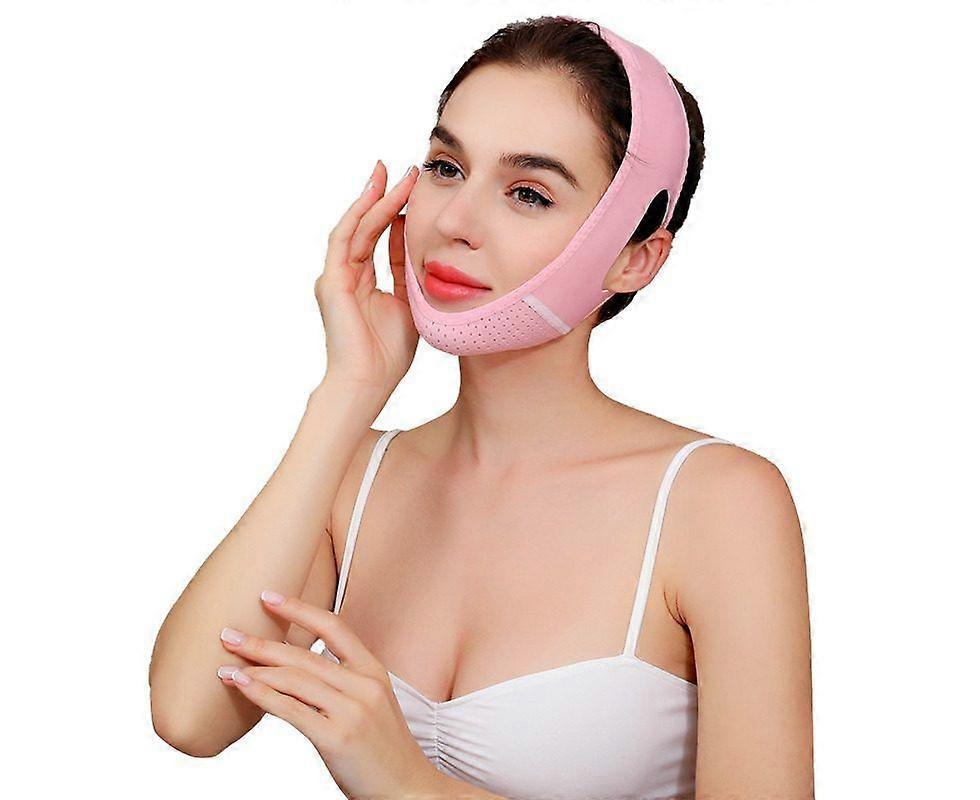 V Line Mask for Facial Slimming - Double Chin Reducer & Chin Up Strap for Youthful Contour - Adjustable & Comfortable
