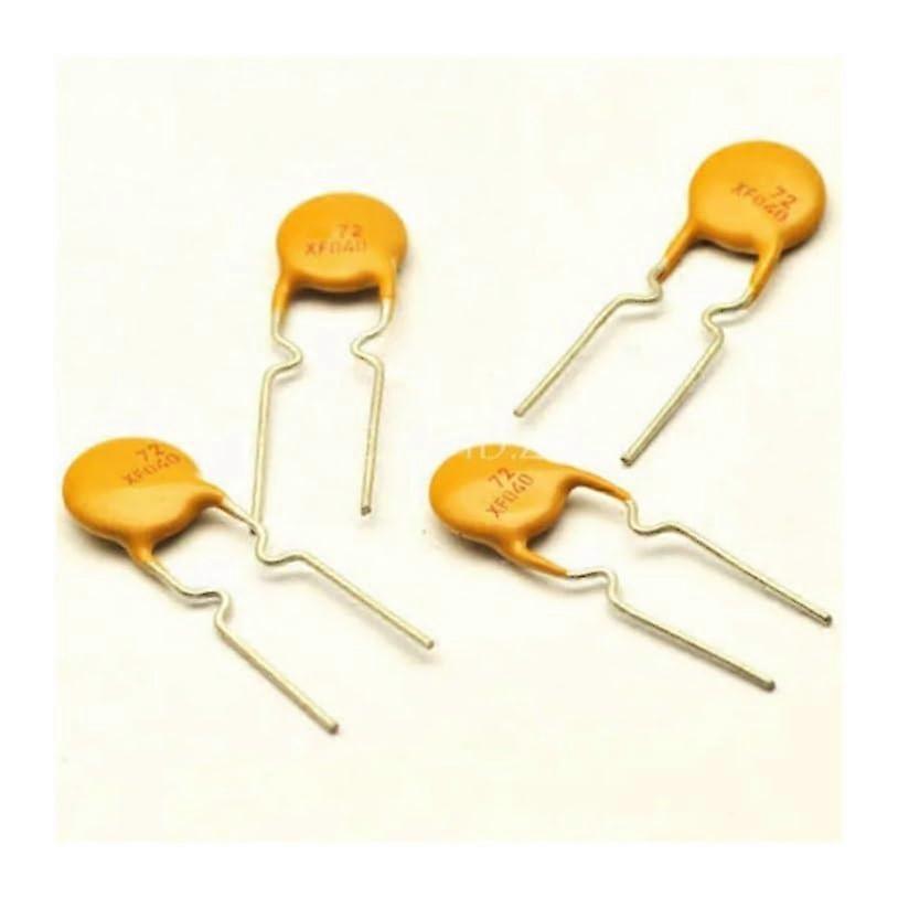 100pcs RXEF040 XF040 72V 0.4A PPTC 400MA Resettable Fuse Capacitance Meters