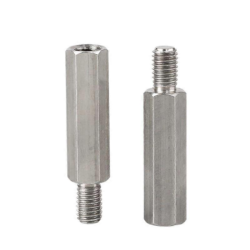 10Pcs Stainless Steel Single Head Stud Hex Standoff Spacers Male to Female Thread M6x8-100mm for PCB Hexagonal Fasteners Hardware Accessories(M6x65+8)