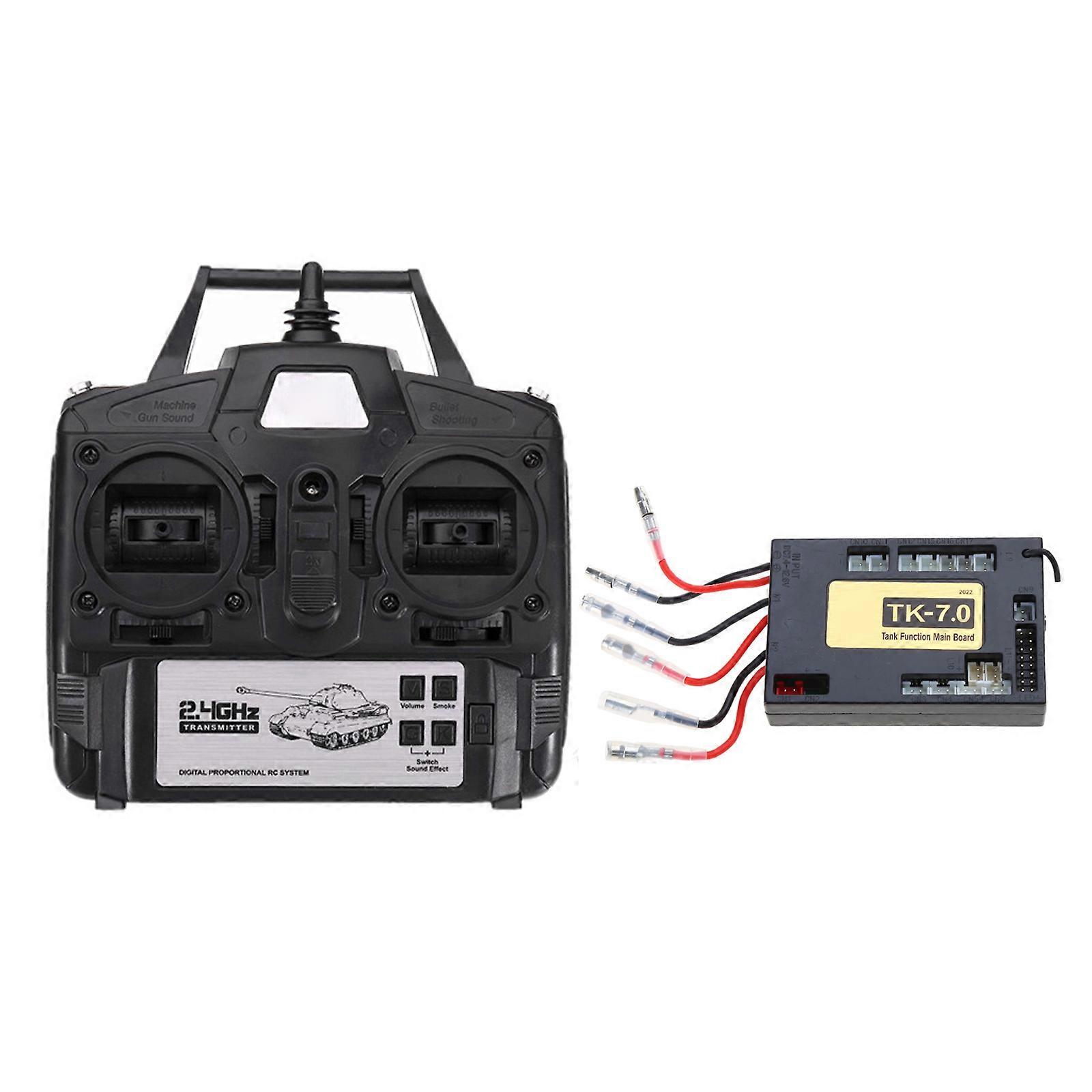 Digital Radio Spare Part 7.0 Version RC Main Board or 2.4GHz Transmitter Receiver for Kid’s Henglong 1/16 RC for Tank To