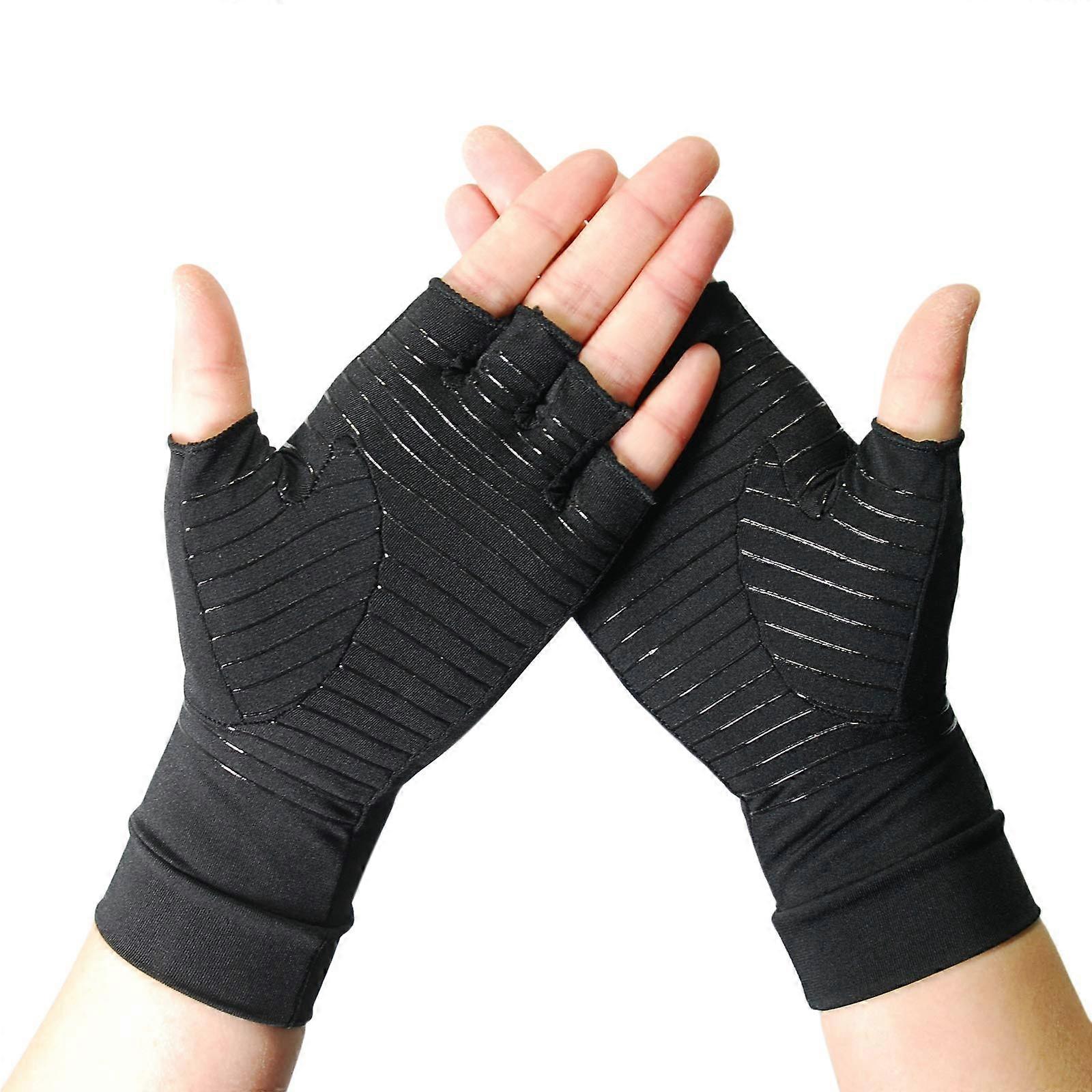 Arthritis Copper Compression Gloves – Highest Infused Copper Content, Comfortable Fit for All, Alleviate Pa