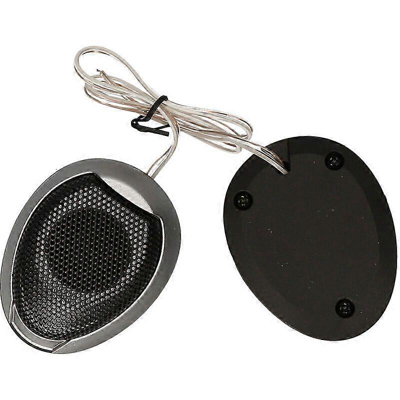 Cobblestone tweeter, small black - silver car tweeter