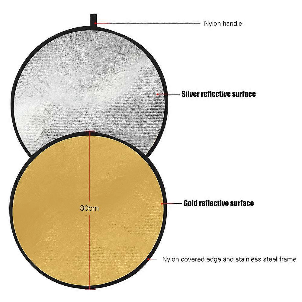 80cm/32Inch Light Reflector 5-in-1
